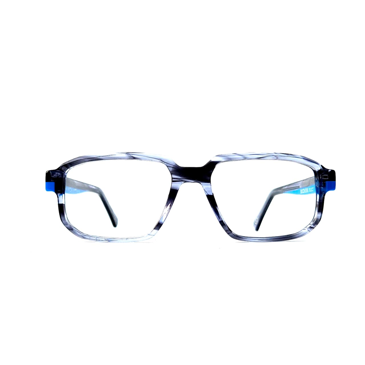 Skechers SKS 1008 Classic Rectangle Eyeglasses – High-Gloss Jet Black with Matte Slate Accents (Size: 54-19) - Image 4
