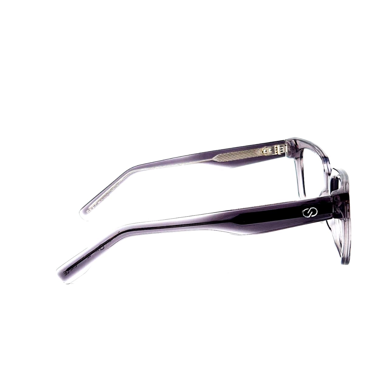 skechers sks 1011 luxury square eyeglasses – translucent charcoal acetate with visible wire core temples (size: 54 20)