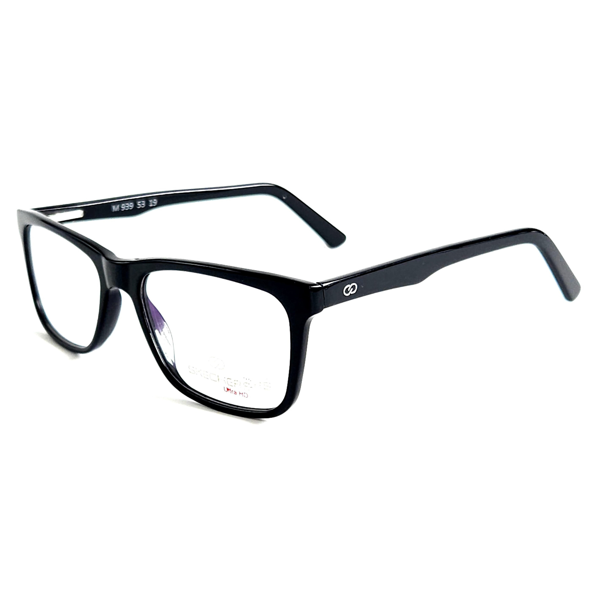 Square Acetate Eyeglasses Frame M-939 53-19 with Flexible Spring Hinges | Premium Full Rim Optical Frame