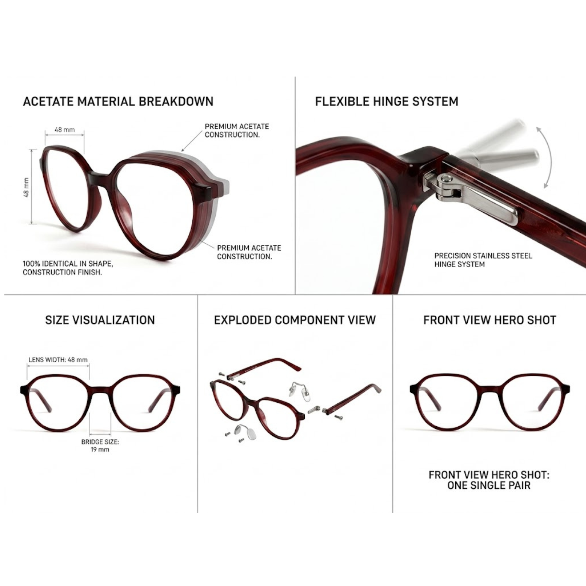 Skechers Ultra M-935 Round Acetate Eyeglasses - Image 6