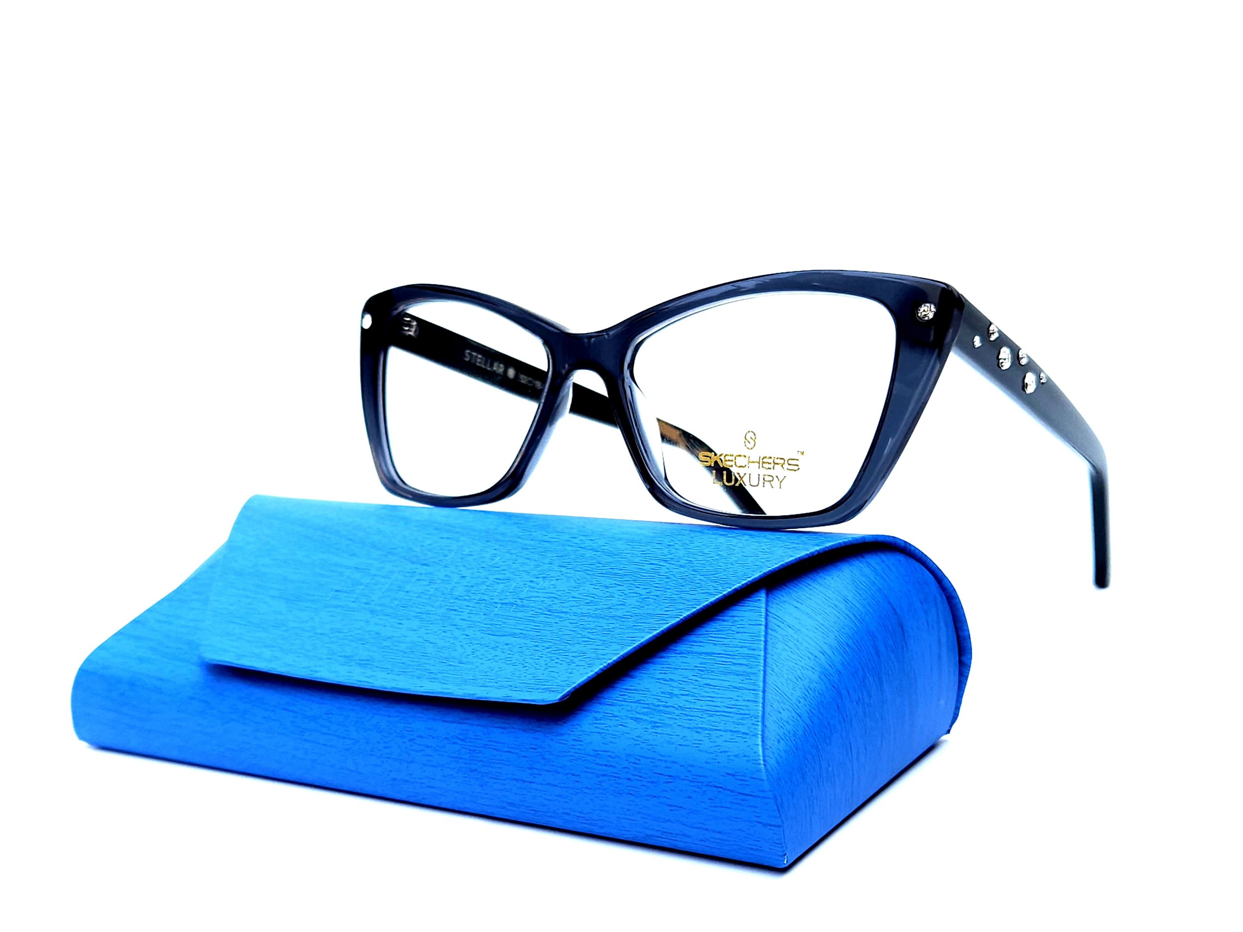 SKECHERS EYEWEAR – DESIGNER CATEYES FOR WOMEN BLUE - Image 4