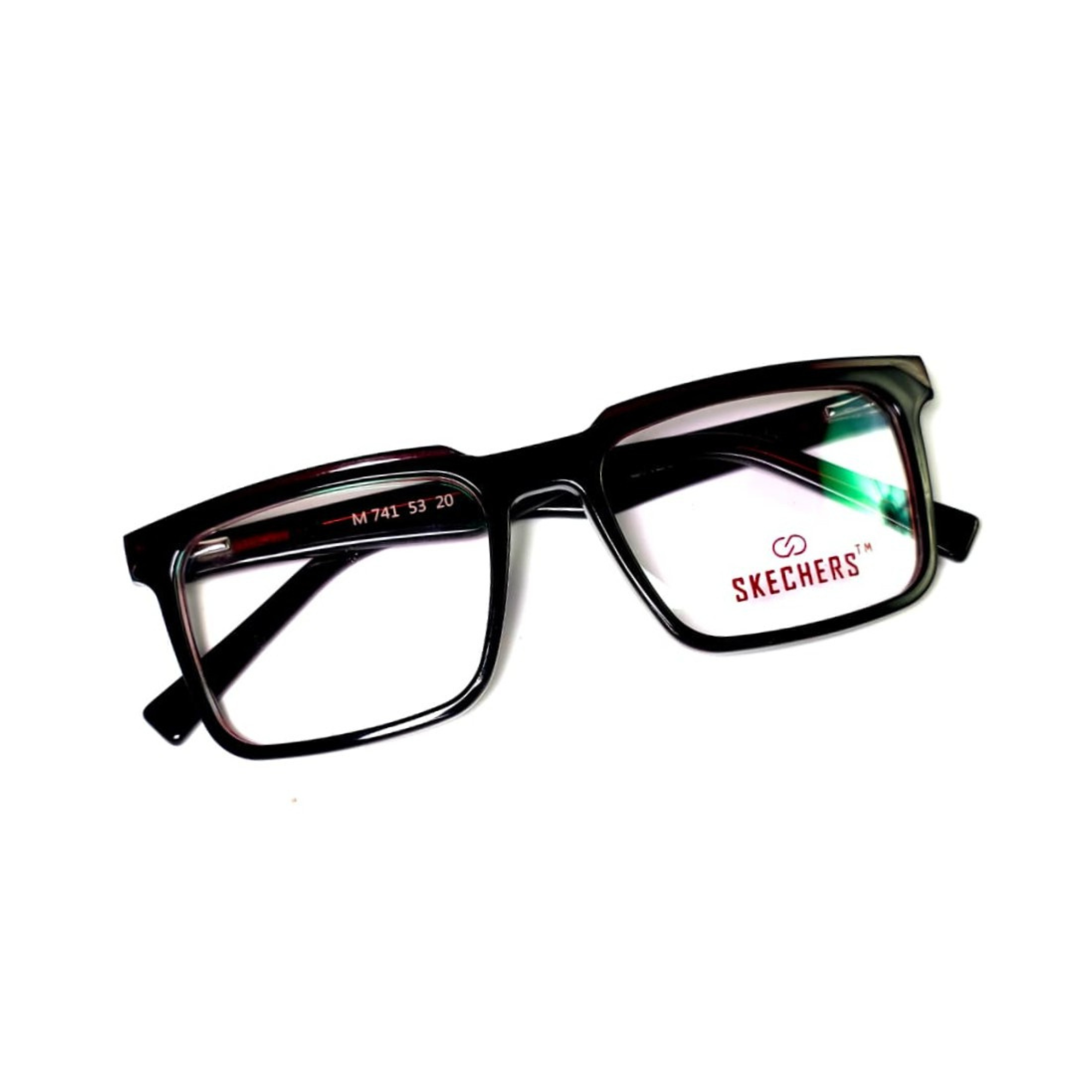 Skechers Men's Anti-Blue Light Rectangle Acetate Eyeglasses M741 53-20 - Image 2