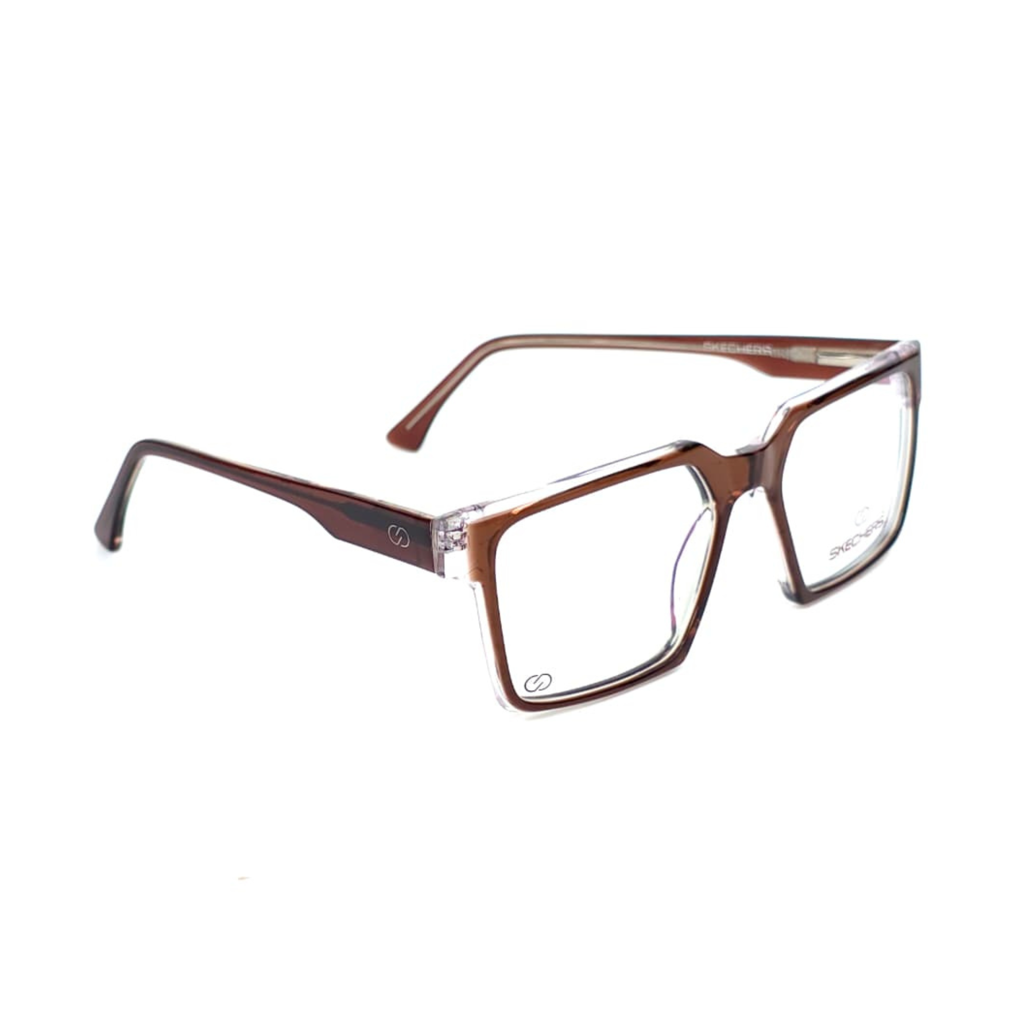 Skechers Men's Anti-Blue Light Square Eyeglasses M666 51-20 T Brown - Image 2