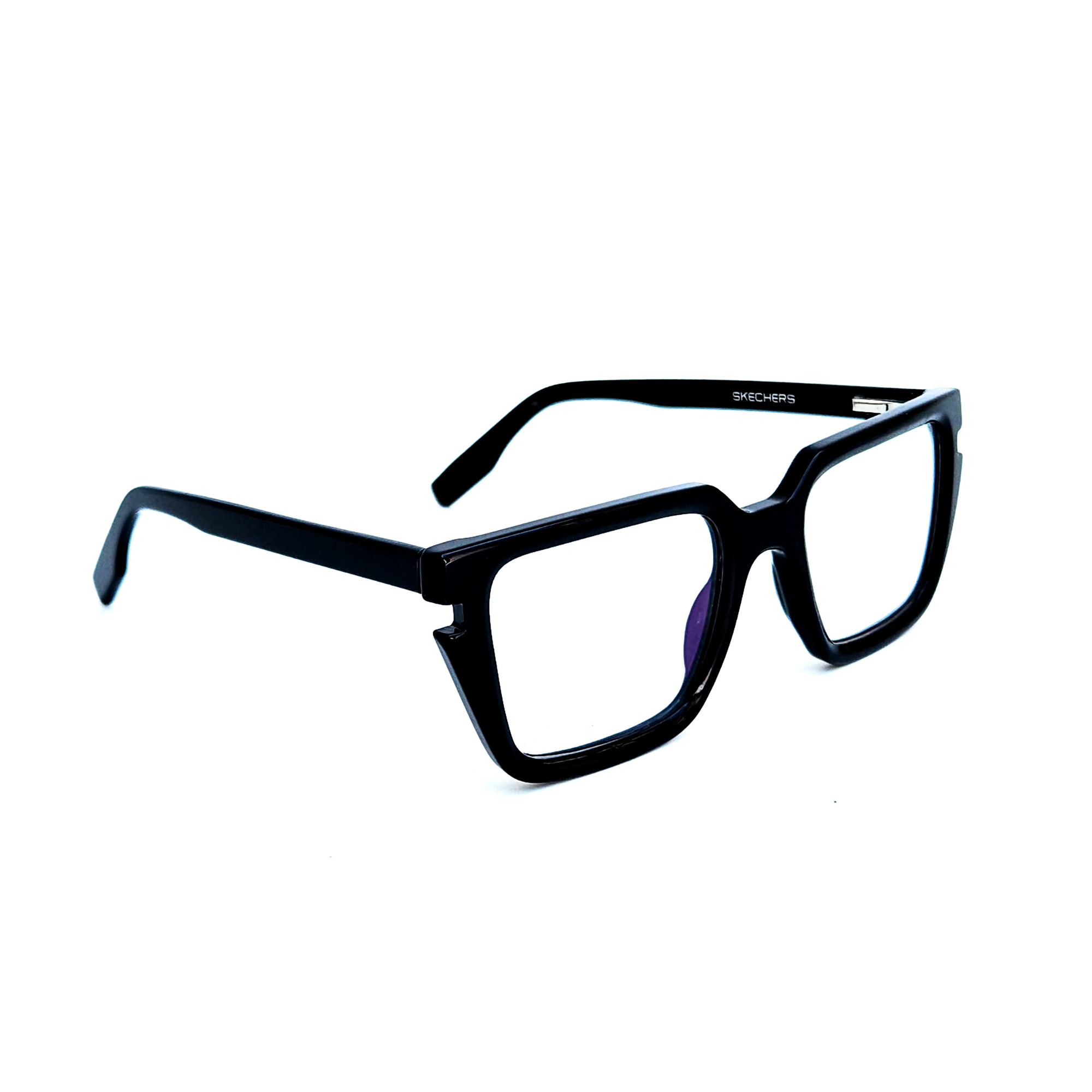 Skechers Men's Anti-Blue Light Square Eyeglasses SK698 52-21 Black - Image 2