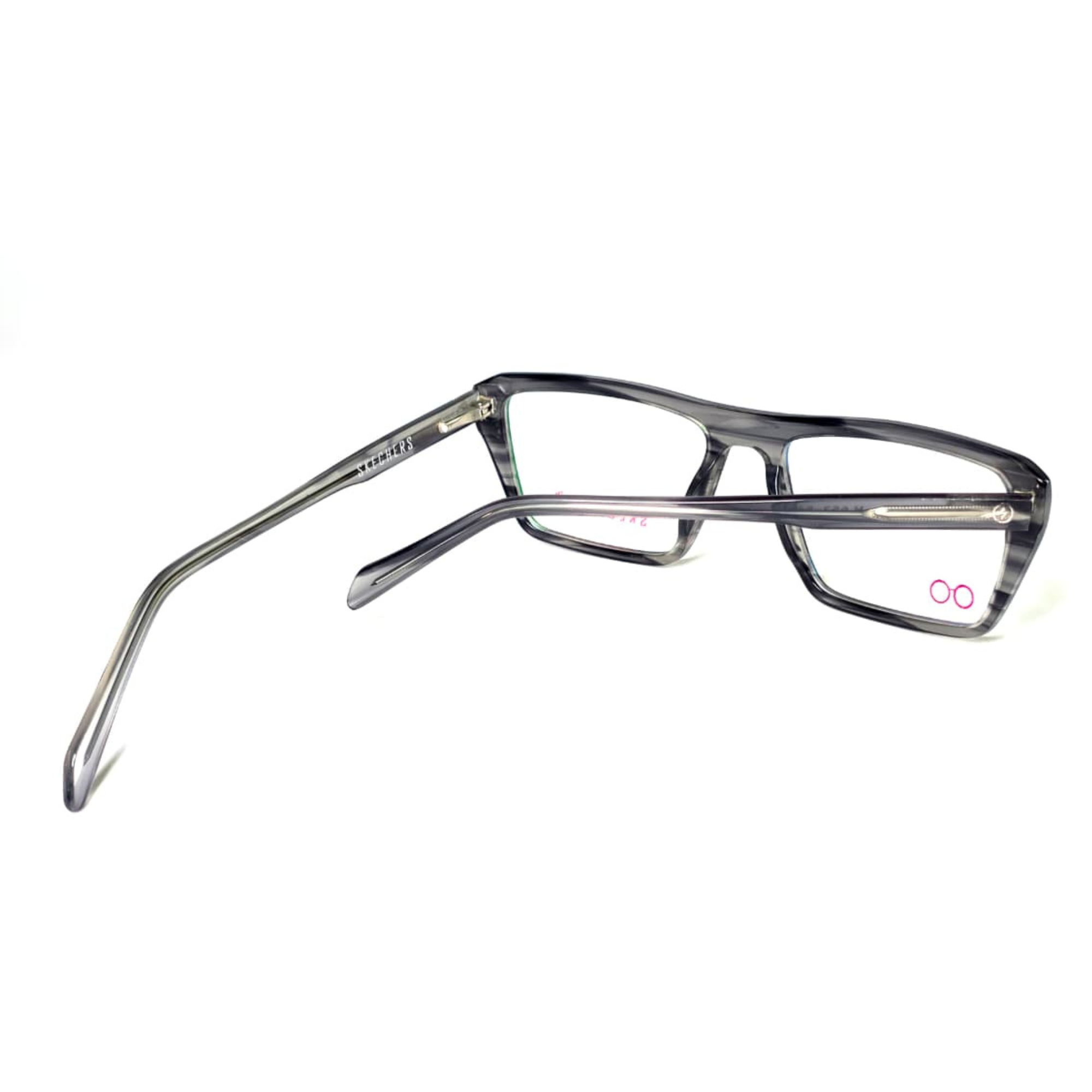 Skechers Men's Anti-Blue Light Rectangle Eyeglasses M653 53-18 Grey - Image 2