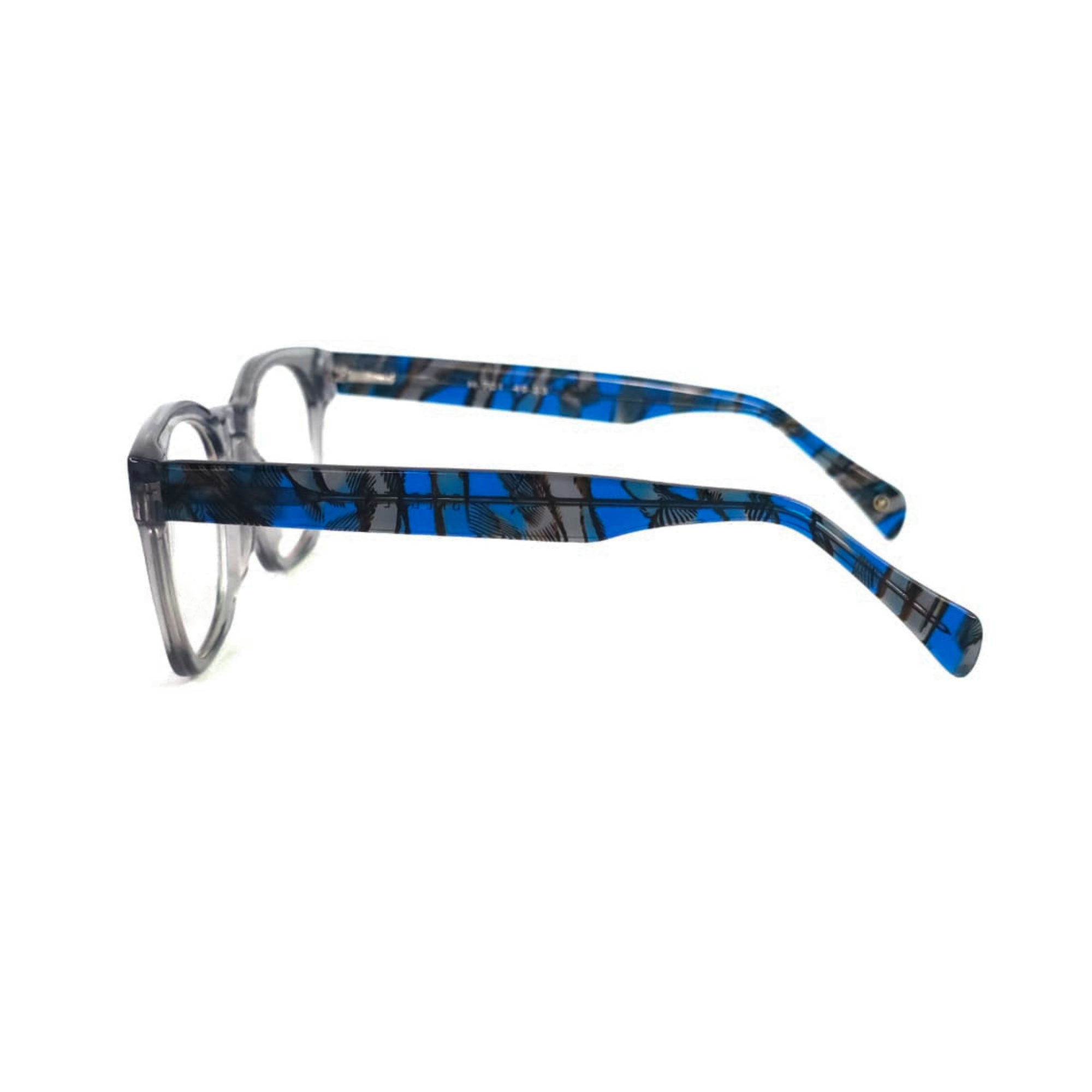 Skechers Anti-Blue Light Acetate Round Eyeglasses M701 49-23 Grey - Image 4