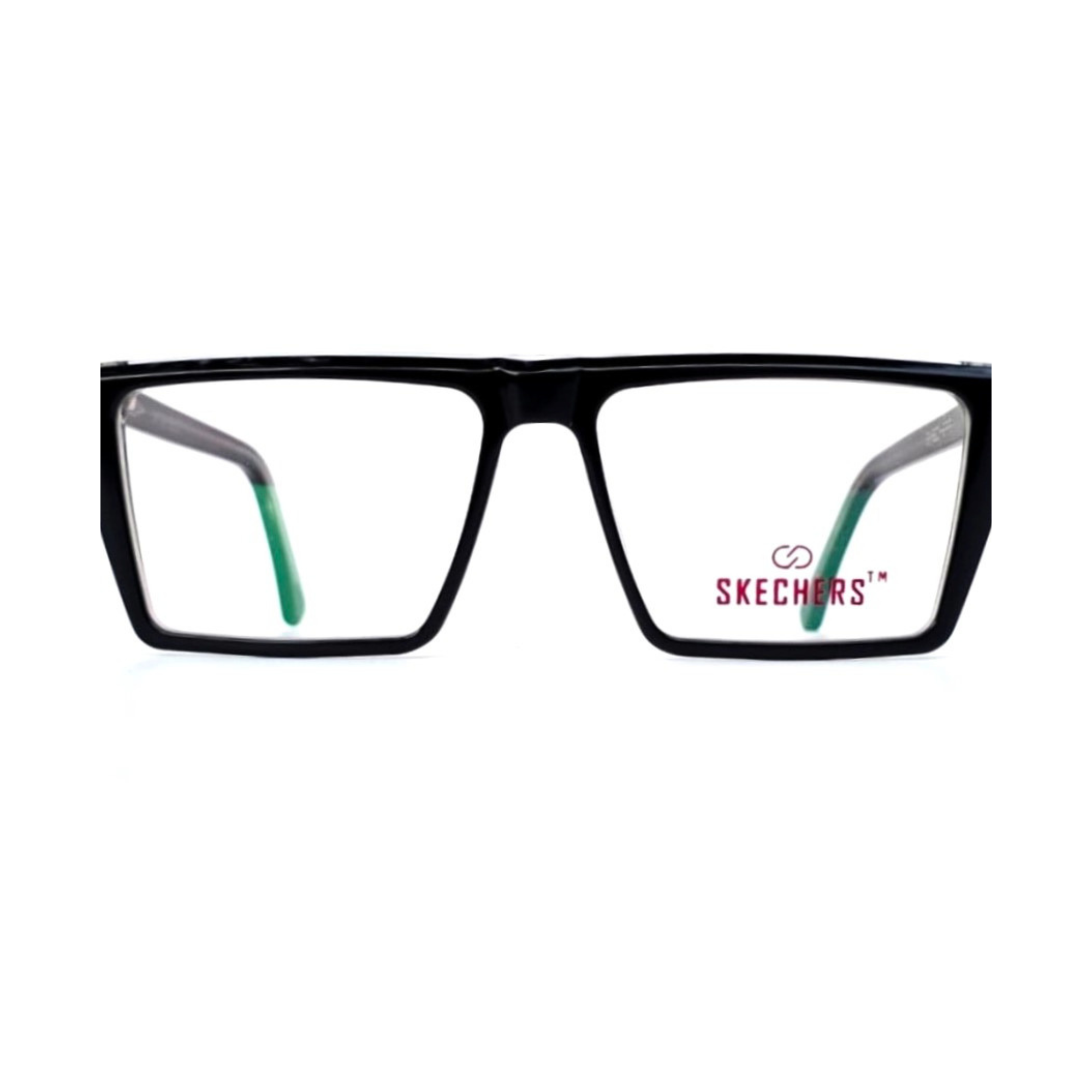 Skechers Men's Anti-Blue Light Geometric Rectangle Eyeglasses M759 55-17 - Image 4