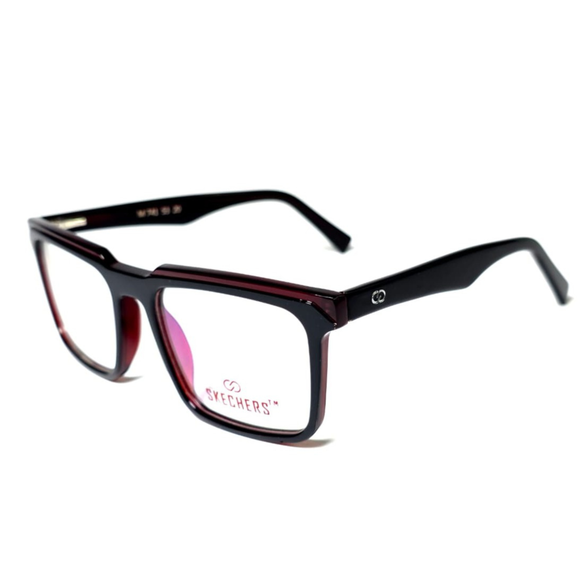 Skechers Men's Anti-Blue Light Rectangle Acetate Eyeglasses M741 53-20