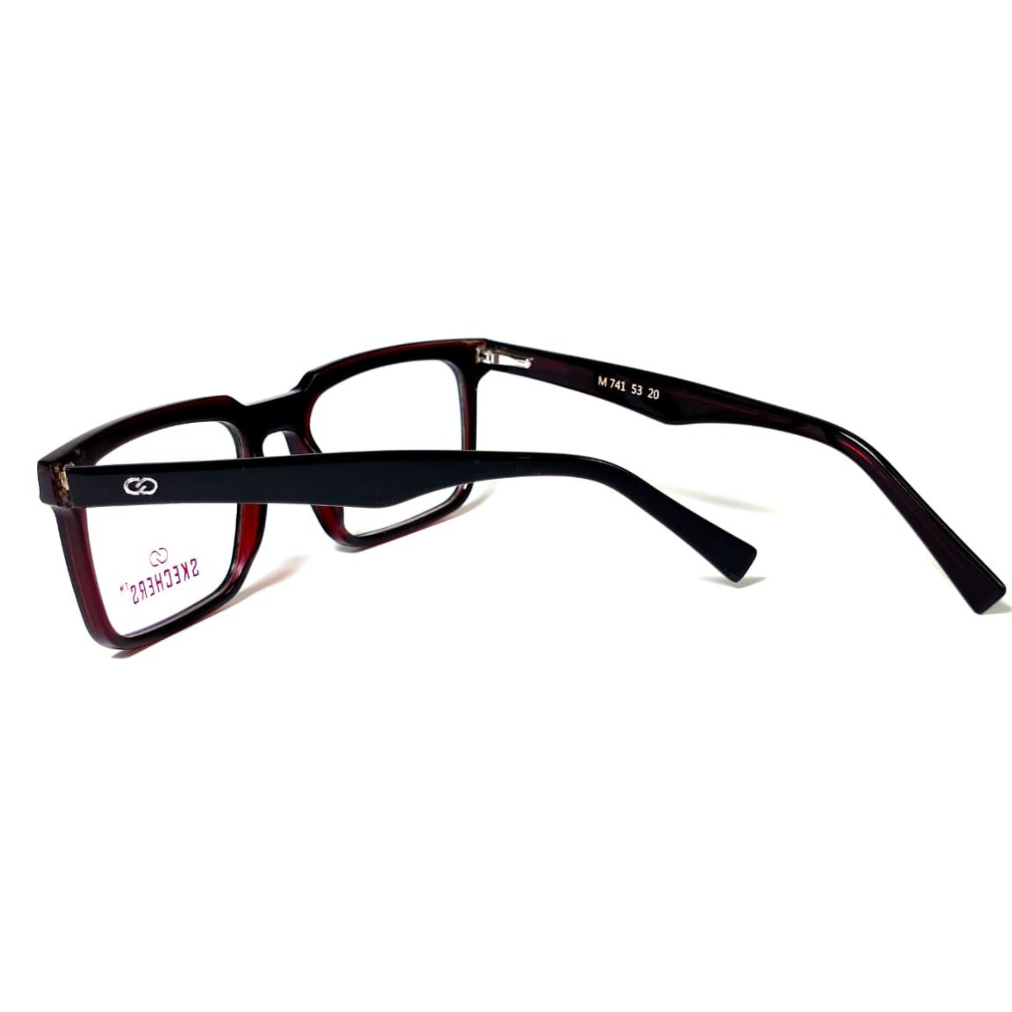 Skechers Men's Anti-Blue Light Rectangle Acetate Eyeglasses M741 53-20 - Image 6