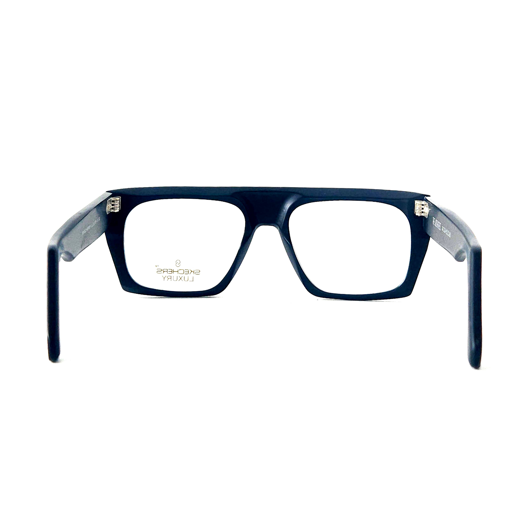 The Architect Luxury Eyeglasses Skechers temple detail